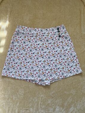 VINTAGE NY JEANS FLOWERED SKORT (size: 12)